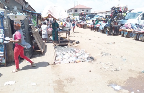 Refuse on the streets in Accra