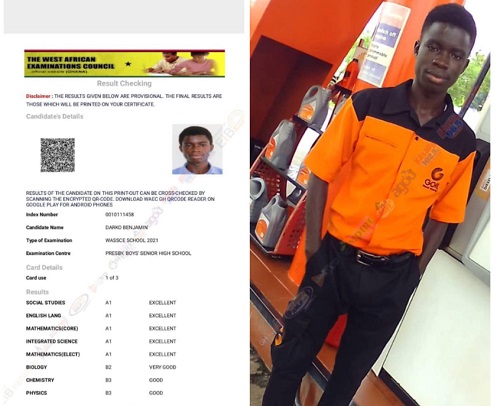 Brilliant fuel attendant earns a full GNPC scholarship to study at KNUST