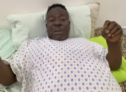 VIDEO: Nollywood comic icon Mr. Ibu appeals for public support amidst amputation fears