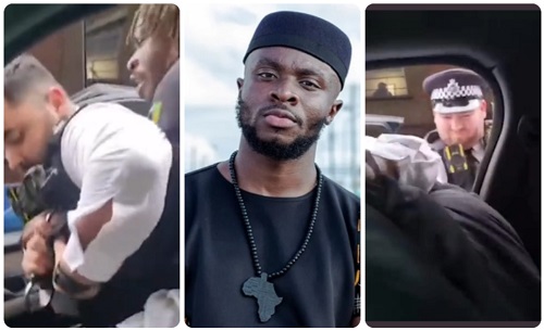 VIDEO: See the moment Grammy award-winning Fuse ODG was handcuffed on suspicion of cannabis possession by UK Police