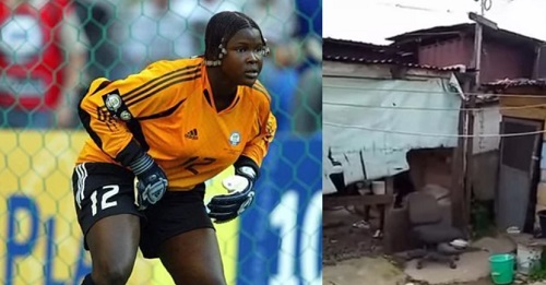 VIDEO: See the wooden structure former Ghanaian women's football star goalie Memunatu Sulemana resides in