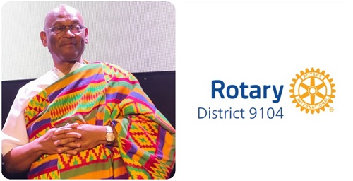 Mr. David Osei Amankwah, first District Governor of Rotary International District 9104.