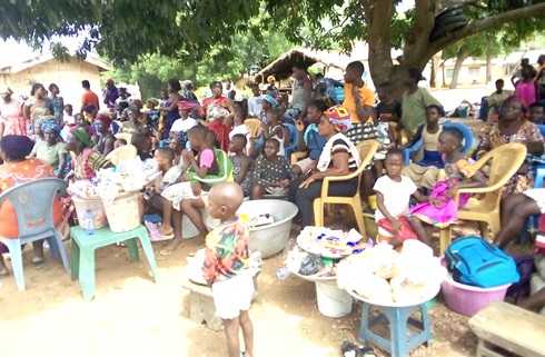 These displaced residents of Mepe in the Volta Region have no place to lay their heads