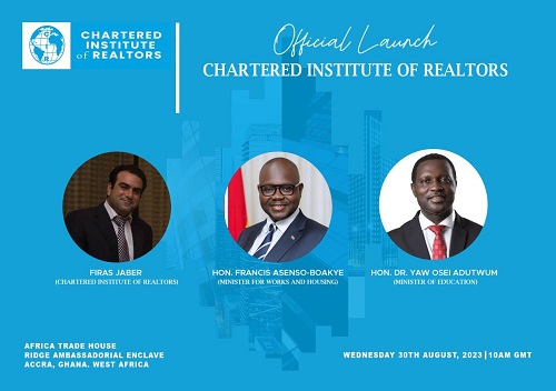 Chartered Institute of Realtors launch set for August 30