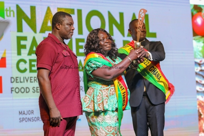 Charity Akortia from Agona West crowned 2023 National Best Farmer 