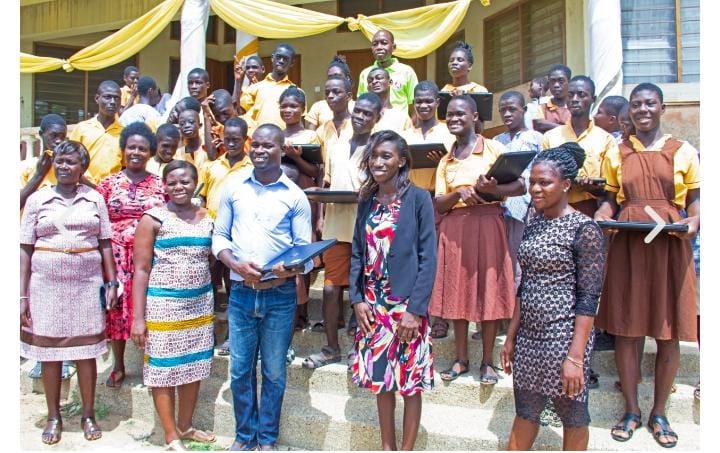 AmaliTech Ghana donates laptops to special school.