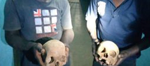 Five Nigerians jailed for exhuming human skull in ritual 'to get rich'