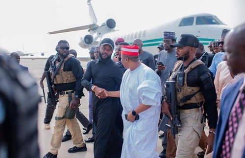 Nigeria Preisdent's son Seyi Tinubu flies presidential jet to watch polo event
