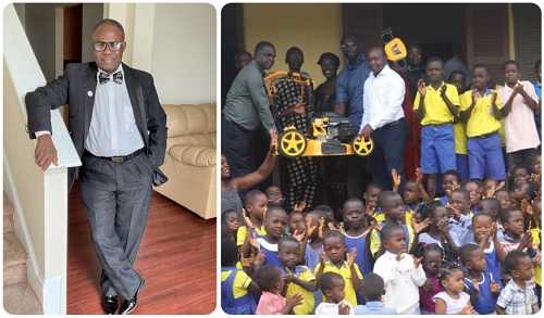 Native of Yonso donates mower to United Primary School