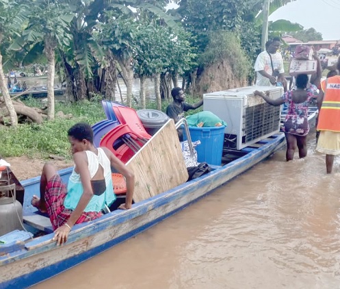 The Akosombo and Kpong dams spillage is said to have displaced over 26,000 people in the  lower Volta Basin