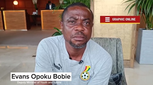 The Deputy Minister of Youth and Sports, Evans Opoku Bobie