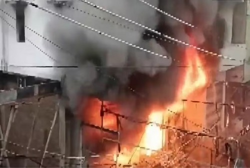 File Photo: Fire destroys part of Makola Shopping Mall