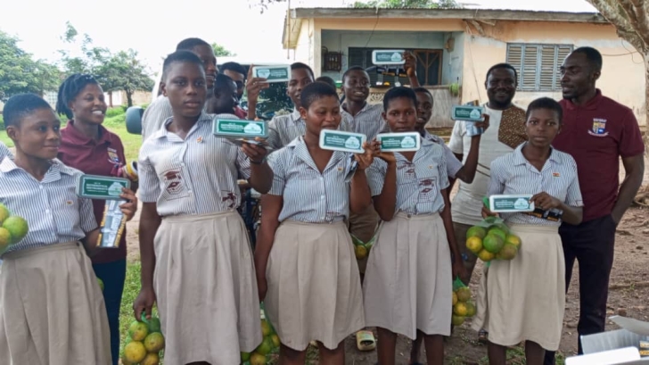 Eastfield Foundation donates math sets, oranges to BECE candidates