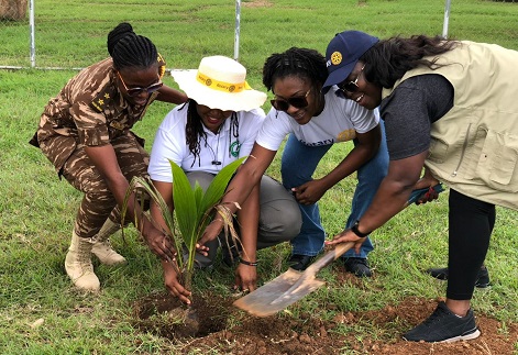 Rotary Club of Accra Industrial partners Money Hub for tree planting and career counselling at Senior Correctional Centre