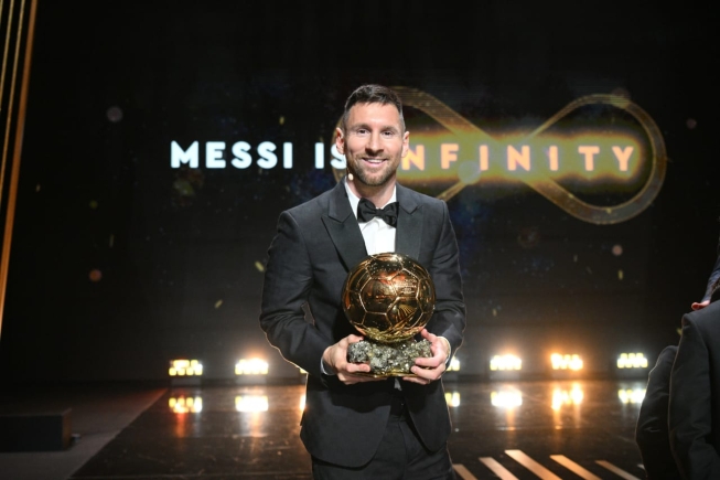 Messi wins Men's Ballon d'Or for eighth time