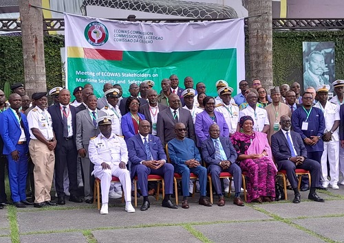 The participants at the three-day ECOWAS meeting on maritime security 