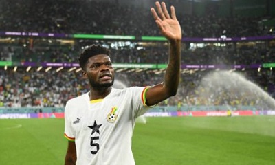 Injury blow for Thomas Partey ahead of crucial Man Utd, CAR clashes