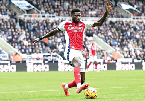Thomas Partey was used as a right-back during last Saturday's game