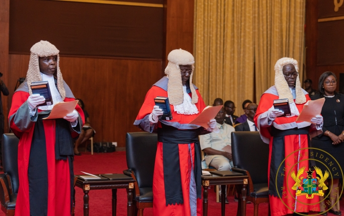 Your judgement must lead to orderly development of nation - Akufo-Addo to new Supreme Court judges