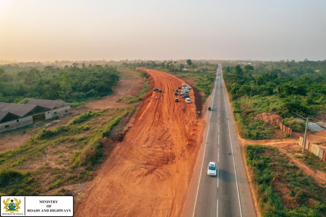 Construction works on 4 major by-passes at Konongo, Anyinam, Osino, Enyiresi on Accra-Kumasi N6 Highway progressing