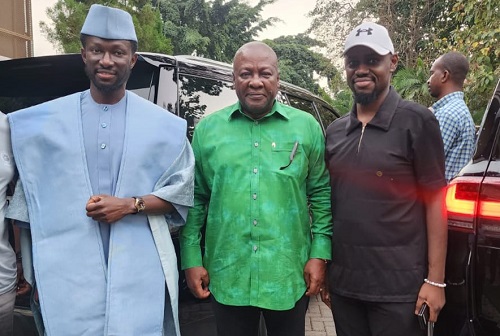 Cheddar: New Force Leader pictured with former President John Mahama