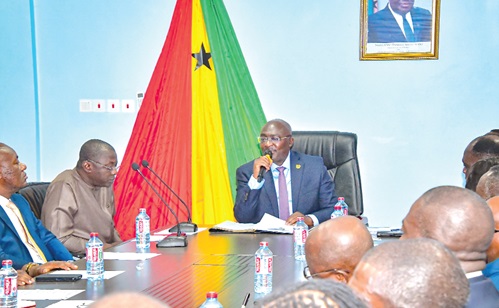 Dr Bawumia speaking during the launch