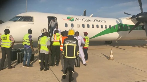 The Gambia delegation have refused to return to the same plane for their trip to Ivory Coast