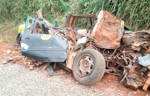 An accident vehicle