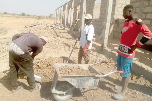 An ongoing SOCO project under construction in the Builsa South District. An ongoing SOCO project under construction in the Builsa South District.