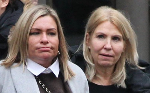 Jenna Howe, left, with her mother, outside Central London County Court Credit: Champion News