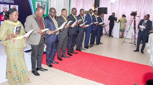 GRNMA executives swearing the oath 