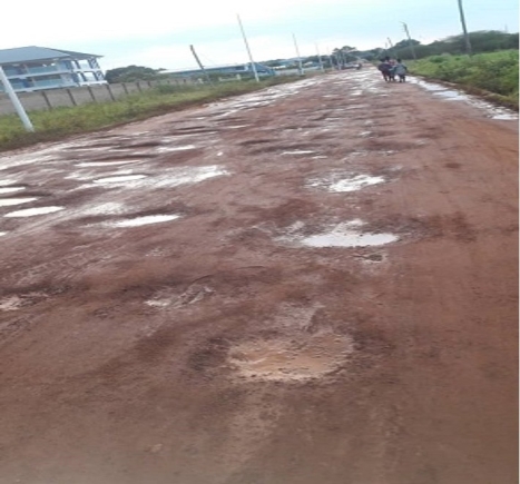 Poor state of roads in the country