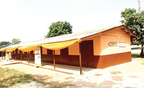 The new classroom block of the Fodome-Kordzeto M.A. Basic School