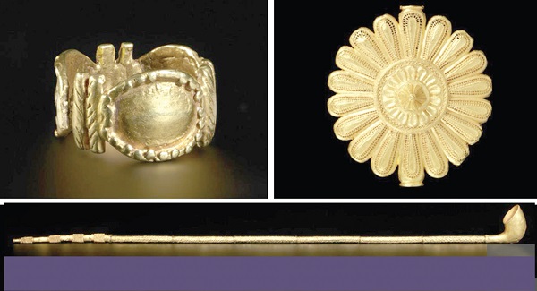 Some of the artefacts being returned from the Victoria &amp; Albert Museum 