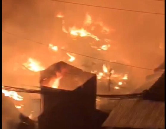 Fire guts Madina market