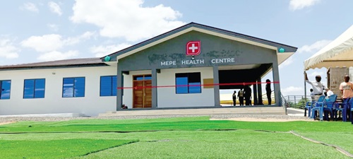 The front view of the Mepe Health Centre
