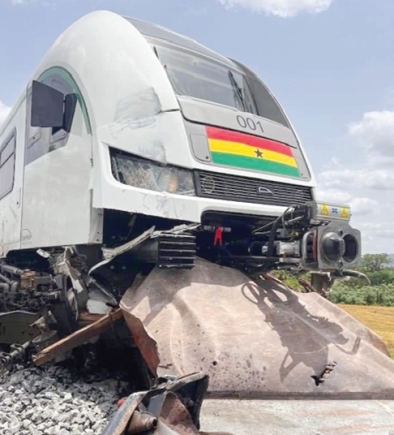 The train after the accident