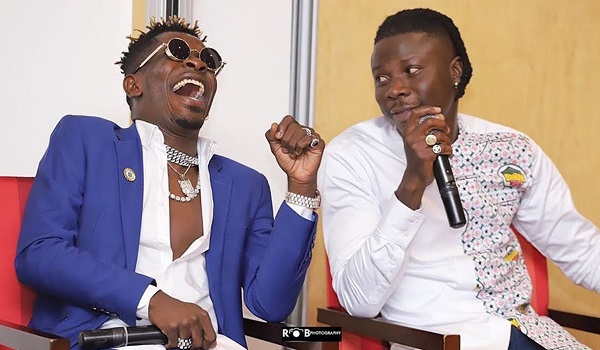 Shatta Wale (left) and Stonebwoy
