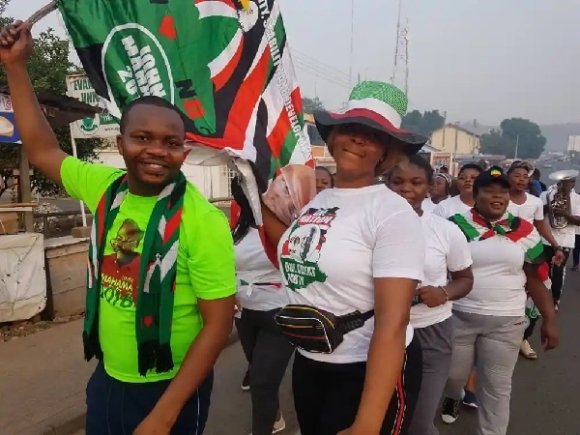 File photo: NDC youth embark on 24-hr economy walk 