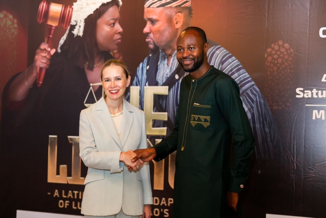 Latif Abubakar partners Embassy of Italy