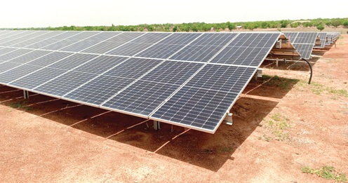 The solar power  plant