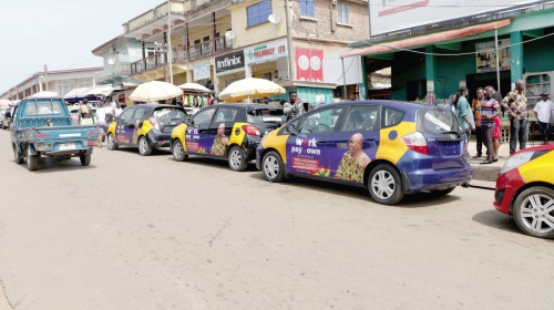A fleet of the taxis