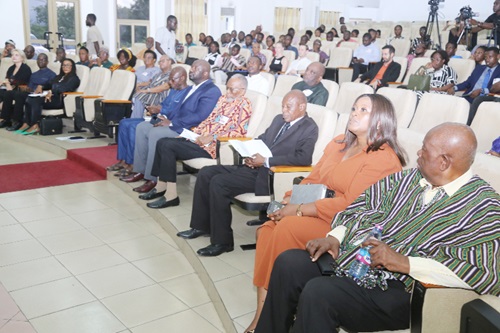 Guests at a conversation on free speech in Accra. 