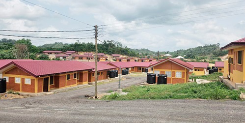 Some of the newly constructed houses
