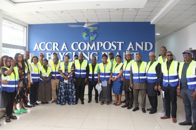 ECOWAS MPs visit Accra Compost and Recycling Plant to learn best recycling practices