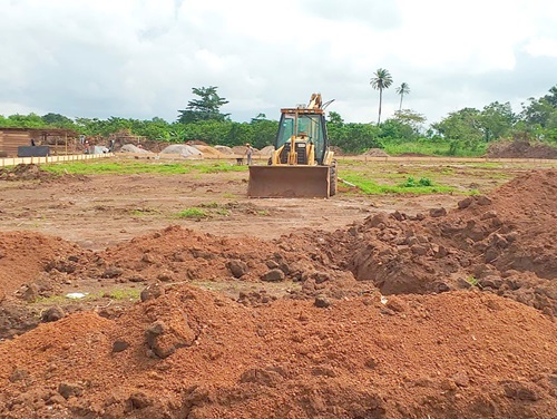 The 600-capacity pavilion project site