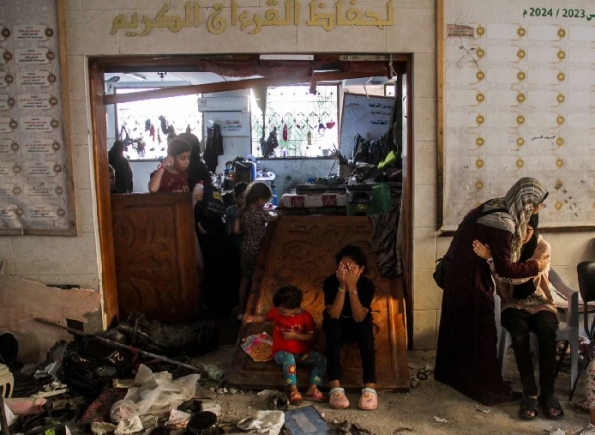 Israel says it targeted Hamas and Islamic Jihad militants embedded in the Gaza City school - one of several hit recently