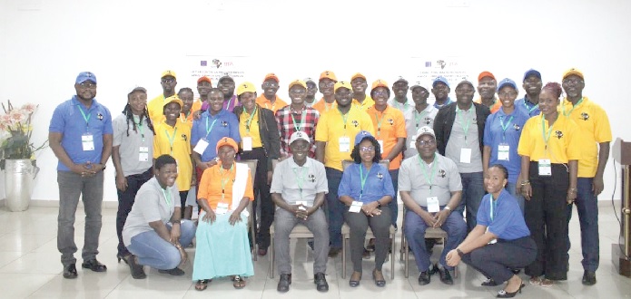 Participants in the launch  of the Ghana Living Lab