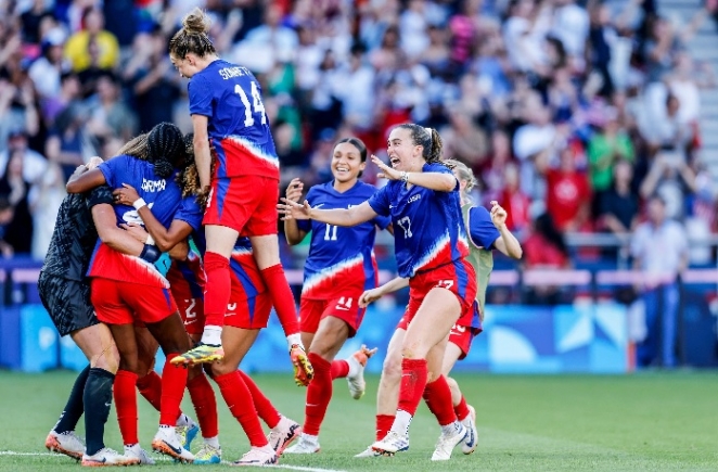 USA beat Brazil to claim Olympics women’s football gold in Paris