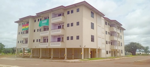 The newly constructed staff accommodation block The newly constructed staff accommodation block